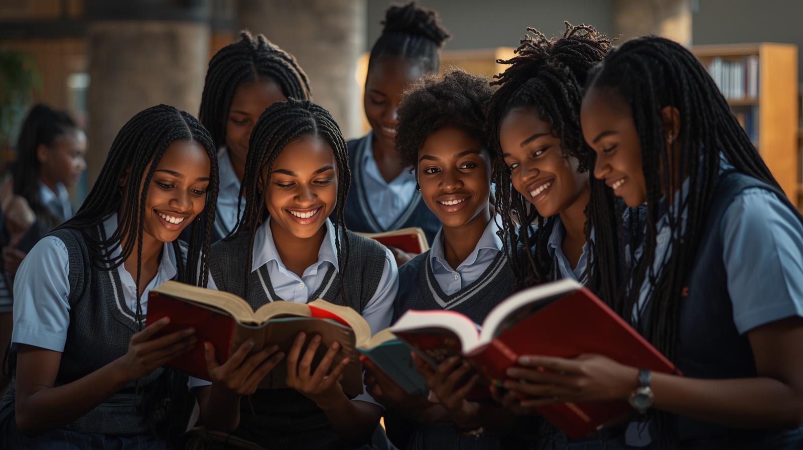 Students reading
